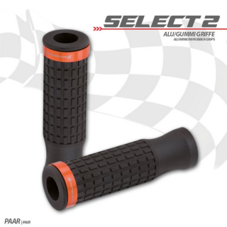 Griffgummiset "Select2" | 7/8"-22mm | schwarz , 254018-S-AO  KTM / 450 EXC-F SIX DAYS / 450 EXC-F / 2017 / OFFROAD / ENDURO , 254018-S-AO