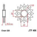 Ritzel RAC 16Z  |  520 , JTF406.16RB  TRIUMPH / TF 450-X...