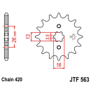 Ritzel 12Z  |  420 , JTF563.12  KTM / 125 EXC SIX DAYS /...