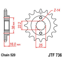 Ritzel 16Z  |  520 , JTF736.16  HUSQVARNA / TE 250 I / TE...