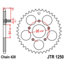 Kettenrad 48Z  |  428 SI , JTR1250.48  GAS GAS / TXT PRO...