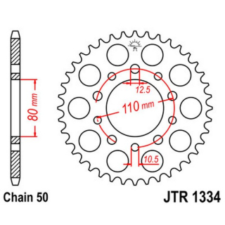 Kettenrad 39Z  |  530 SI , JTR1334.39  BETA / EVO 250 2T / EVO 250 2T / 2013 / OFFROAD / TRIAL , JTR1334.39