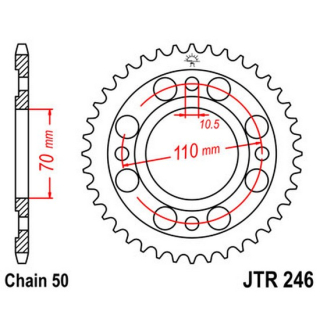 Kettenrad 35Z  |  530 SI , JTR246.35  GAS GAS / TXT PRO 280 / TXT PRO 280 / 2000 / OFFROAD / TRIAL , JTR246.35