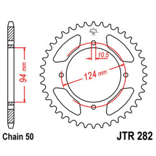 Kettenrad 34Z  |  530 SI , JTR282.34  MONTESA / COTA 4RT 260 / COTA 4RT 260 / 2018 / OFFROAD / OFFROAD , JTR282.34