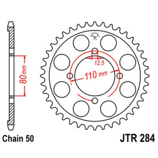 Kettenrad 40Z  |  530 SI , JTR284.40  BETA / EVO 125 2T FACTORY / EVO 125 2T / 2022 / OFFROAD / TRIAL , JTR284.40