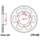 Kettenrad 36Z  |  428 SI , JTR458.36  GAS GAS / TXT 125...
