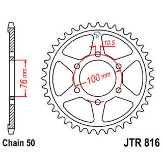 Kettenrad 39Z  |  530 SI , JTR816.39  SHERCO / ST 1.25 / ST 1.25 / 2019 / OFFROAD / TRIAL , JTR816.39