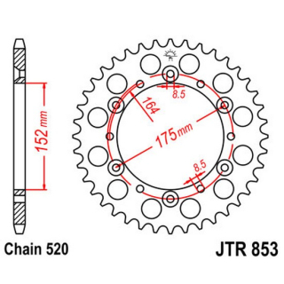 Kettenrad 40Z  |  520 SI , JTR853.40  GAS GAS / TXT PRO 280 / TXT PRO 280 / 2010 / OFFROAD / TRIAL , JTR853.40