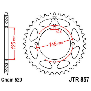Kettenrad 41Z  |  520 SW , JTR857.41  MONTESA / 4RIDE / 4RIDE / 2016 / OFFROAD / OFFROAD , JTR857.41