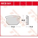 Scheibenbremsbeläge , MCB501  HONDA / CAMINO /...