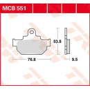 Scheibenbremsbeläge , MCB551  HONDA / CAMINO /...