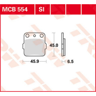 Scheibenbremsbeläge , MCB554SI  HONDA / CAMINO / CAMINO / 1979 / 50CC / 50CC MOPED , MCB554SI