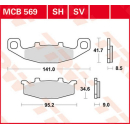 Scheibenbremsbeläge , MCB569SH  HONDA / MB S 50 / MB...