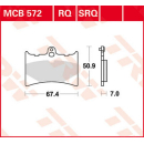 Scheibenbremsbeläge , MCB572RQ  KAWASAKI / KX 450 F...