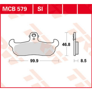 Scheibenbremsbeläge , MCB579  KAWASAKI / KX 450 F (KX450H) / KX 450 F / 2018 / OFFROAD / MX , MCB579