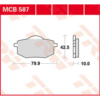 Scheibenbremsbeläge , MCB587  KAWASAKI / KX 450 (KX450J) / KX 450 / 2022 / OFFROAD / MX , MCB587