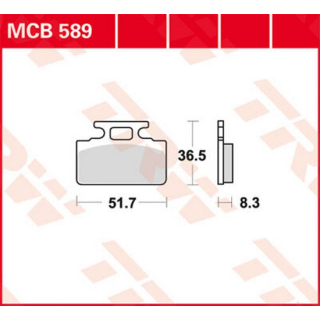 Scheibenbremsbeläge , MCB589  KAWASAKI / KX 450 / KX 450 / 2023 / OFFROAD / MX , MCB589
