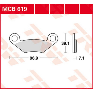 Scheibenbremsbeläge , MCB619  KAWASAKI / KX 250 (KX252B) / KX 250 / 2020 / OFFROAD / MX , MCB619