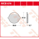 Scheibenbremsbeläge , MCB676  YAMAHA / YZ 250 (CG13)...