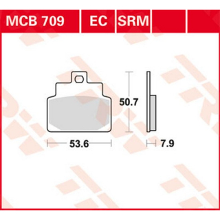 Scheibenbremsbeläge , MCB709  SUZUKI / RM-Z 450 / RM-Z 450 / 2012 / OFFROAD / MX , MCB709