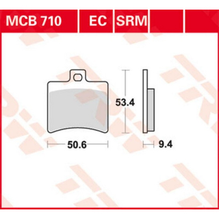 Scheibenbremsbeläge , MCB710SRM  SUZUKI / RM-Z 450 / RM-Z 450 / 2017 / OFFROAD / MX , MCB710SRM