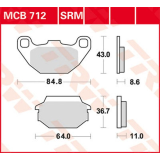 Scheibenbremsbeläge , MCB712SRM  SUZUKI / RM-Z 450 / RM-Z 450 / 2019 / OFFROAD / MX , MCB712SRM