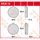 Scheibenbremsbeläge , MCB72  HONDA / CRF 250 R...