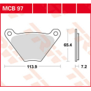 Scheibenbremsbeläge , MCB97PC  YAMAHA / WR 450 F...