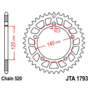 Kettenrad ALU 43Z  |  520 BLK , JTA1793.43  TM RACING /...