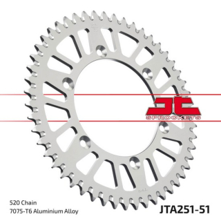 Kettenrad ALU 51Z  |  520 SI , JTA251.51  BETA / RR 125 2T RACING / RR 125 2T / 2020 / OFFROAD / ENDURO , JTA251.51