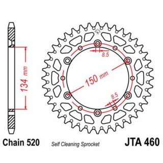 Kettenrad ALU 46Z  |  520 SI , JTA460.46  BETA / RR 450 4T CROSS COUNTRY / RR 450 4T CROSS COUNTRY / 2012 / OFFROAD / ENDURO , JTA460.46