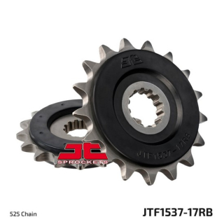 Ritzel 17Z  |  525 | Gummiert , JTF1537.17RB  BETA / RR 430 4T ENDURO EFI / RR 430 4T ENDURO / 2018 / OFFROAD / ENDURO , JTF1537.17RB