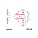Ritzel 18Z  |  428 , JTF259.18  KTM / 450 EXC-F / 450...