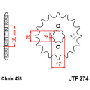 Ritzel 13Z  |  428 , JTF274.13  TM RACING / MX 125 / MX...