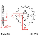 Ritzel 15Z  |  520 , JTF287.15  KTM / 150 SX / 150 SX /...