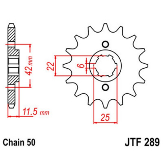 Ritzel 15Z  |  530 , JTF289.15  KTM / 250 SX-F / 250 SX-F / 2026 / OFFROAD / MX , JTF289.15