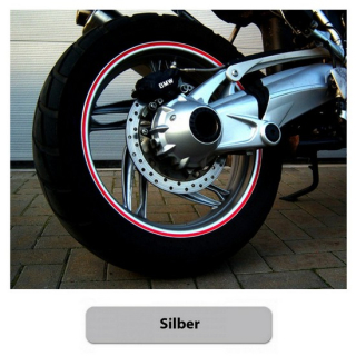 Zierstreifen-Set | 16/17 Zoll | 5mm | Silber | , 450184  YAMAHA / WR 450 F (DJ03) / WR 450 F / 2014 / OFFROAD / ENDURO , 450184