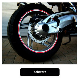 Zierstreifen-Set | 16/17 Zoll | 5mm | Schwarz | , 450185  YAMAHA / WR 450 F (DJ03) / WR 450 F / 2015 / OFFROAD / ENDURO , 450185