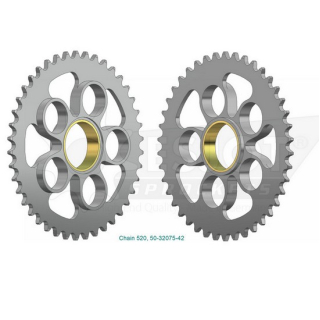 Kettenrad 50-32075-42, 42Z - 520 , 50-32075-42  YAMAHA / YZ 450 FX / YZ 450 F / 2020 / OFFROAD / MX , 50-32075-42