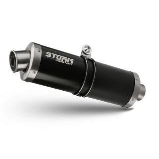 STORM | OVAL | EDELSTAHL | SCHWARZ | SLIP-ON , 74.K.023.LX2B  KTM / 250 SX / 250 SX / 2000 / OFFROAD / MX , 74.K.023.LX2B