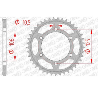 Kettenrad 86606-51 | 51Z - 520 , 86606-51  KTM / 520 EXC RACING SIX DAYS / 520 EXC RACING / 2001 / OFFROAD / ENDURO , 86606-51