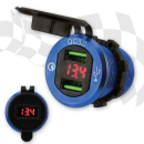 Bordsteckdose 3.0 | 2 x USB-A + Volt | blau , 349075-AB...