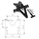 Kennzeichenhalter | UNIVERSAL | Typ 1 | schwarz , 390001...