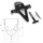 Kennzeichenhalter | UNIVERSAL | Typ 5 | schwarz , 390005  HONDA / CRF 250 R (ME10) / CRF 250 R / 2016 / OFFROAD / MX , 390005