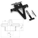 Kennzeichenhalter | UNIVERSAL | Typ 6 | schwarz , 390006...
