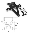 Kennzeichenhalter | UNIVERSAL | Typ 8 | schwarz , 390008...