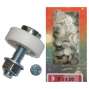 Nummernschildschrauben-Set "M5 x 20" | 100 Stck...
