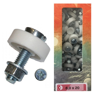 Nummernschildschrauben-Set "M6 x 20" | 100 Stck , 390546  KAWASAKI / KX 85 II / KX 85 / 2024 / OFFROAD / MX , 390546