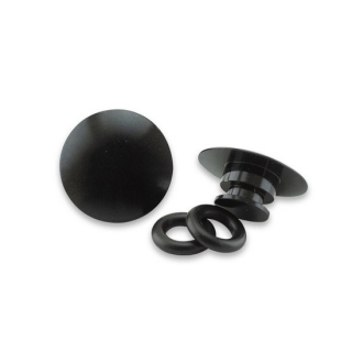 Spiegelloch-Abdeckung | ALU | Paar | Ø=16mm , 282333-BLK  HUSQVARNA / FE 450 / FE 450 / 2014 / OFFROAD / ENDURO , 282333-BLK