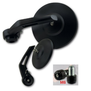 Lenkerendenspiegel "BOB 1" | Alu | schwarz | D28 , 282600-M6  KTM / 200 EXC / 200 EXC / 2004 / OFFROAD / ENDURO , 282600-M6